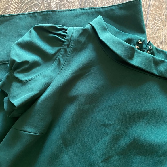 COPY - DSQUARED2 wool mock neck dark green midi dress - Picture 2 of 16